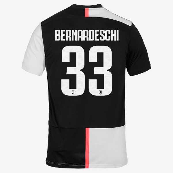 Maillot Football Juventus NO.33 Bernaroeschi Domicile 2019-20 Blanc Noir